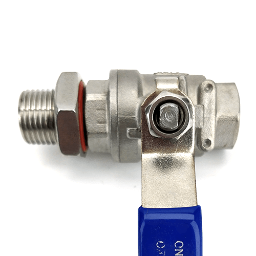 1/2 Inch BSP Stainless Ball Valve Assembly - KegLand