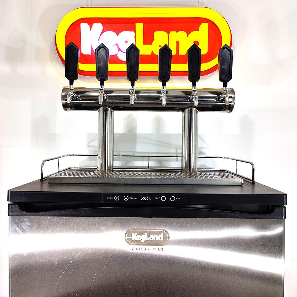 6 Tap TT Bar Brushed Stainless Font Only( Including Screws x 8; Dust Covers x 2; Font Seals x 2) - KegLand