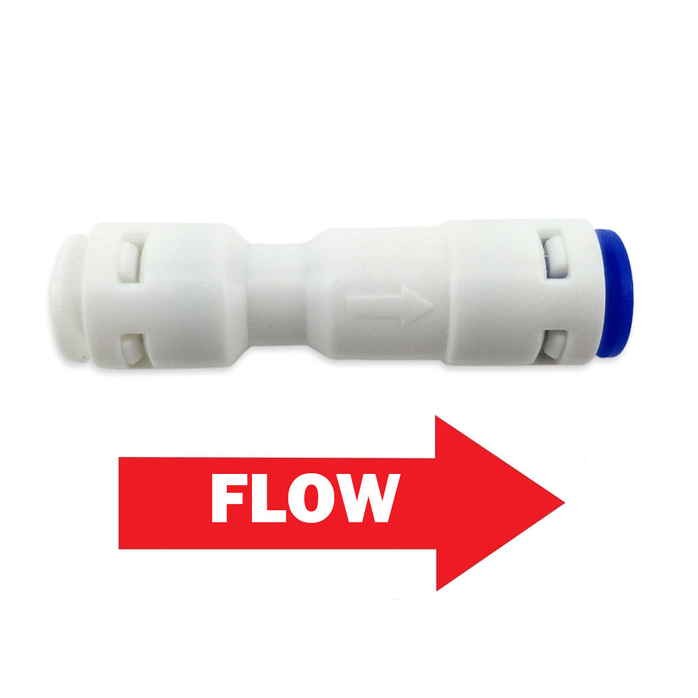 This particular type of check valve has low opening pressure of only 1psi. This check valve is suitable for clean liquids such as water or for gas.