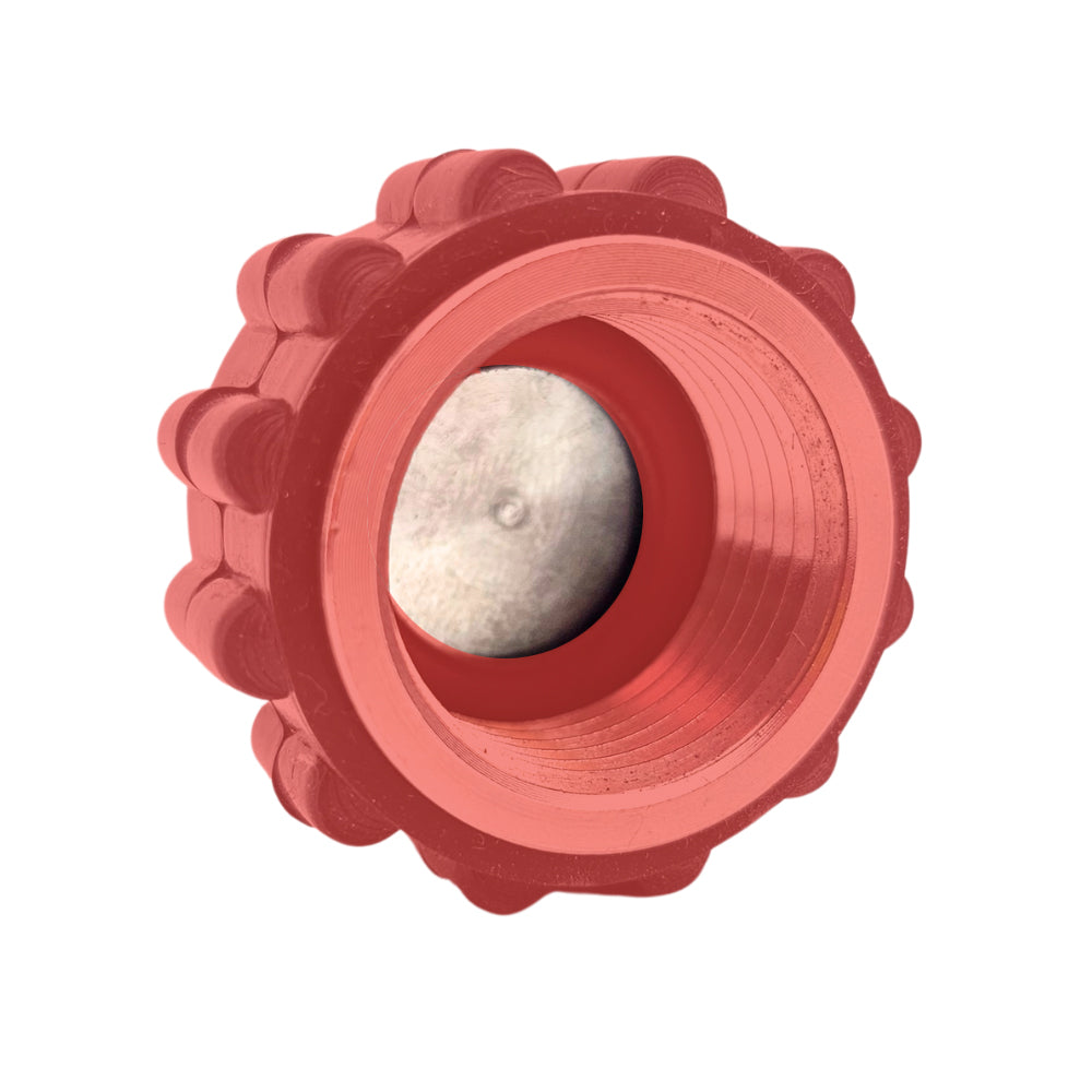 The fitting is to be used in a KegLand Stainless Steel Quick Connectors in 1/2" Female NPT. This allows a heavy duty silicone heat protective grip for tool free removal.