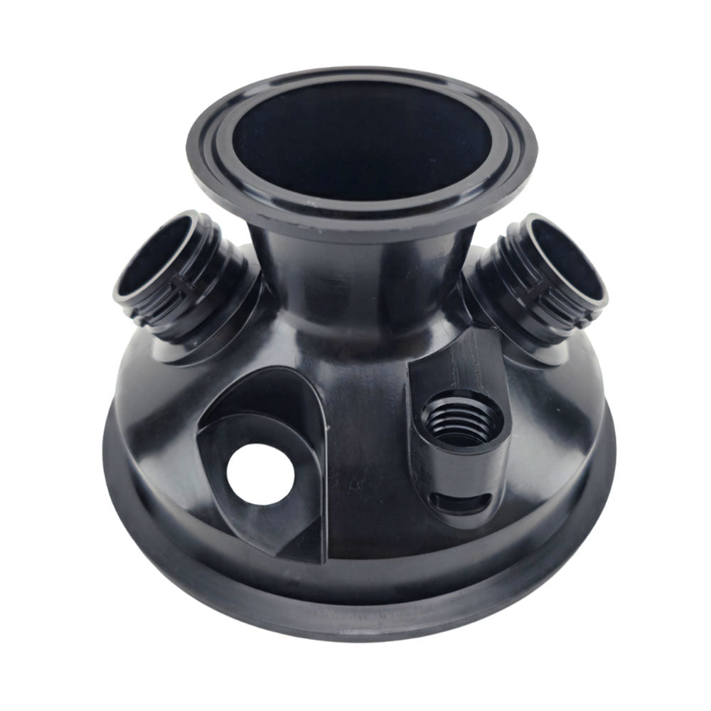 Comes with the thermowell port and both Temp Twister Glycol Ports drilled out already so you don't have to yourself to fit Kegmenters or 4 inch tri-clover ports.