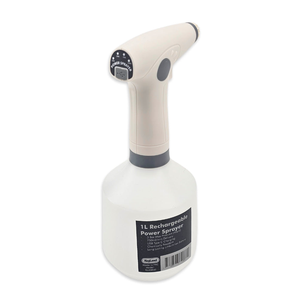rechargeable battery powered garden sprayer 1L Power Sprayer (Rechargeable USB Type-C) – Kegland EU