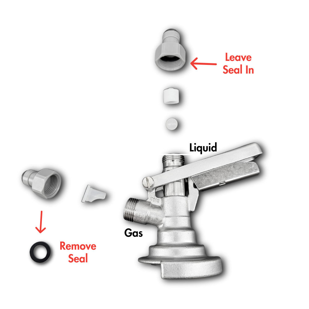 S-Type Keg Coupler All-SS with 8mm duotight Push-Fit