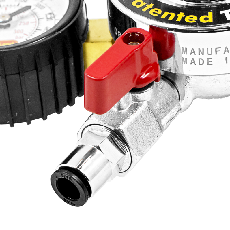 Type 30 - MK5 CO2 Regulator - Tool-Free - Dual Gauge (4.5bar PRV & 65psi Gauge)