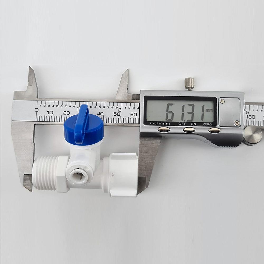 RO Filter System Diverter Valve duotight 6.35mm (1/4') + Male & Female Faucet Adapter - KegLand