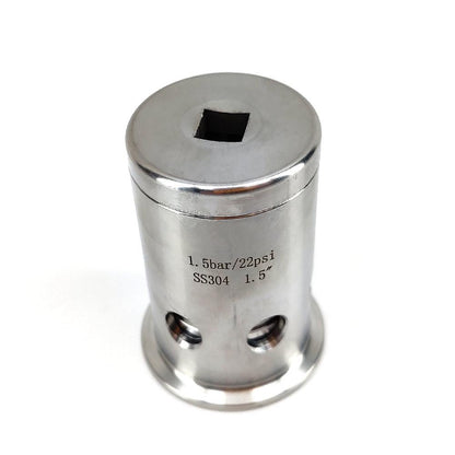 1.5 Inch Tri Clover - Pressure and Vacuum Relief Valve (1.5BAR-22psi) - KegLand