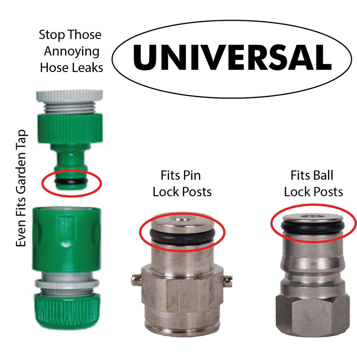 Pin Lock Post Ring Gaskets o-ring for your ball lock and pin lock posts. Nitrile O-rings ...