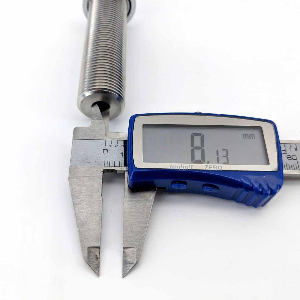 100mm 5/8 All Thread Shank (with Black Plastic Collar and 5/8 nut) - KegLand