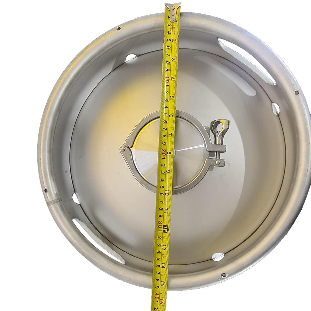 118L Kegmenter with 4inch Flat Lid , Airlock and 2inch end cap - KegLand