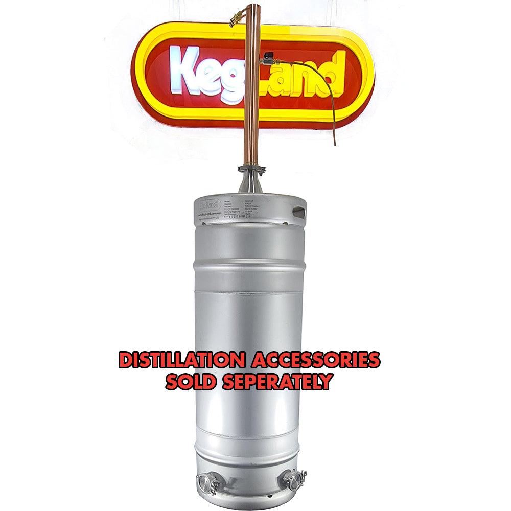 118L Kegmenter with 4inch Flat Lid , Airlock and 2inch end cap - KegLand