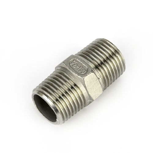 1/2 BSP Stainless Hex Nipple - KegLand