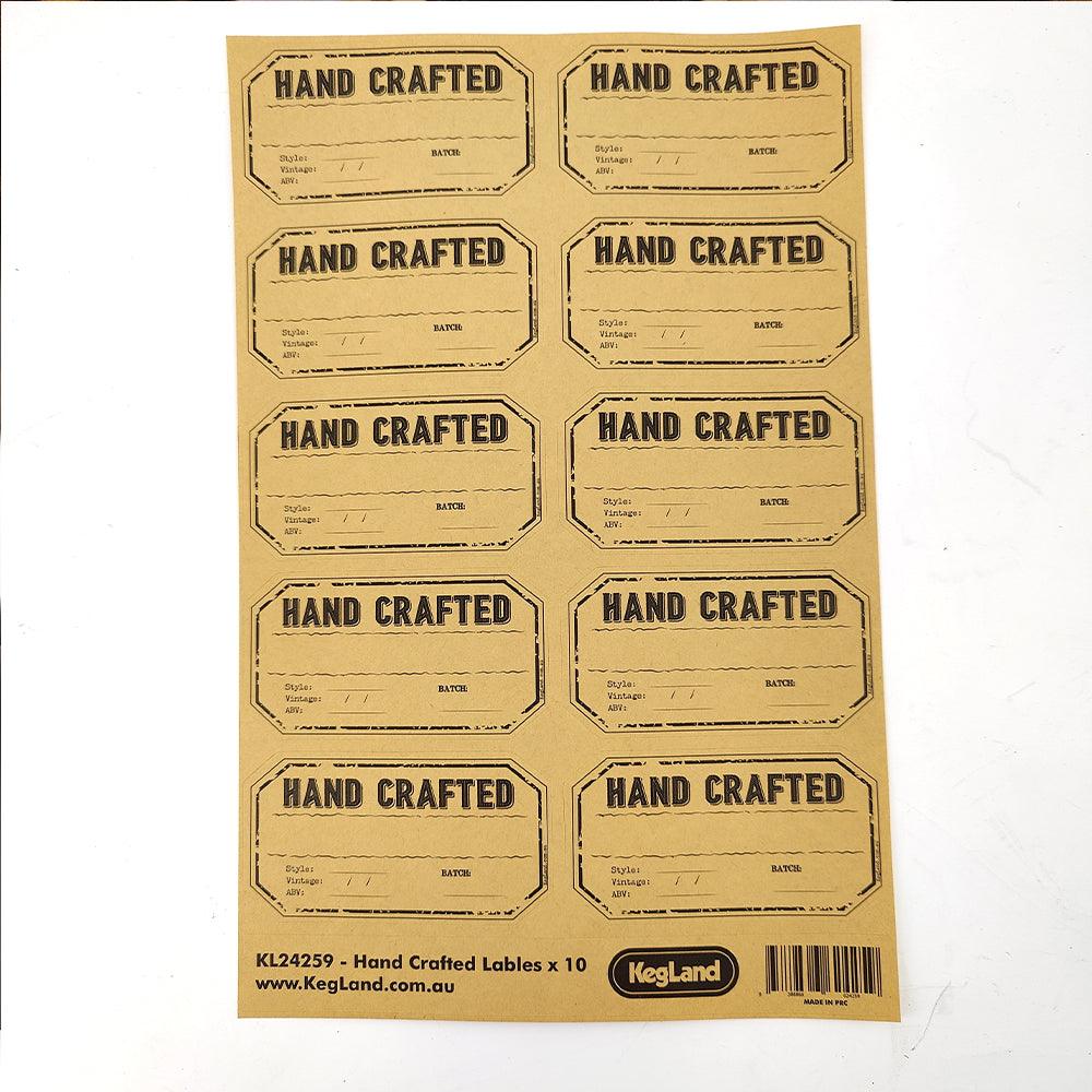 12 x 750mL Wine Bottles - Including Corks, Black Heat Shrink Sleeves & Hand Crafted Labels