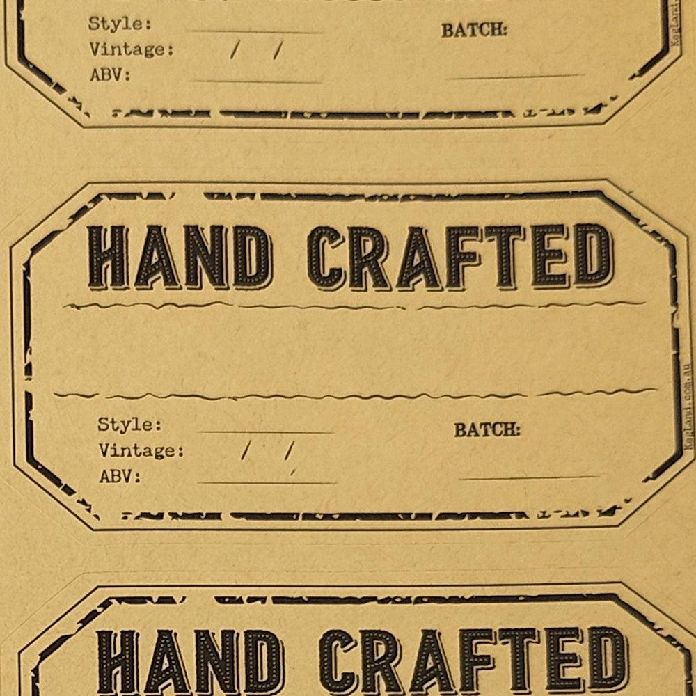 12 x 750mL Wine Bottles - Including Corks, Black Heat Shrink Sleeves & Hand Crafted Labels