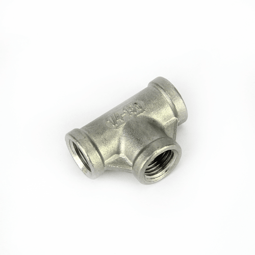 1/4 BSP Stainless Equal Tee - KegLand