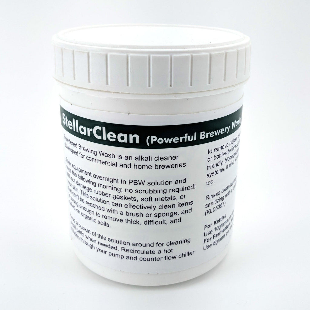 StellarClean Powdered Brewery Wash (PBW) 1kg Tub with 10g Scoop