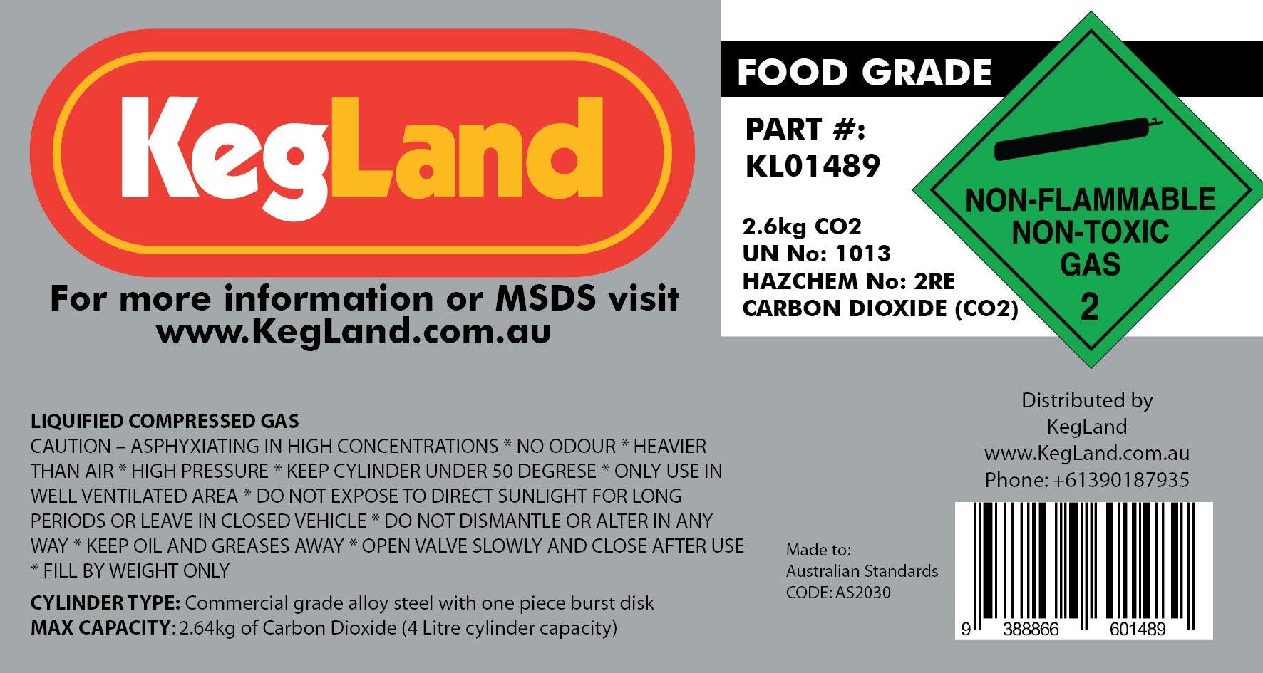 2.6kg CO2 Gas Cylinder (Empty)