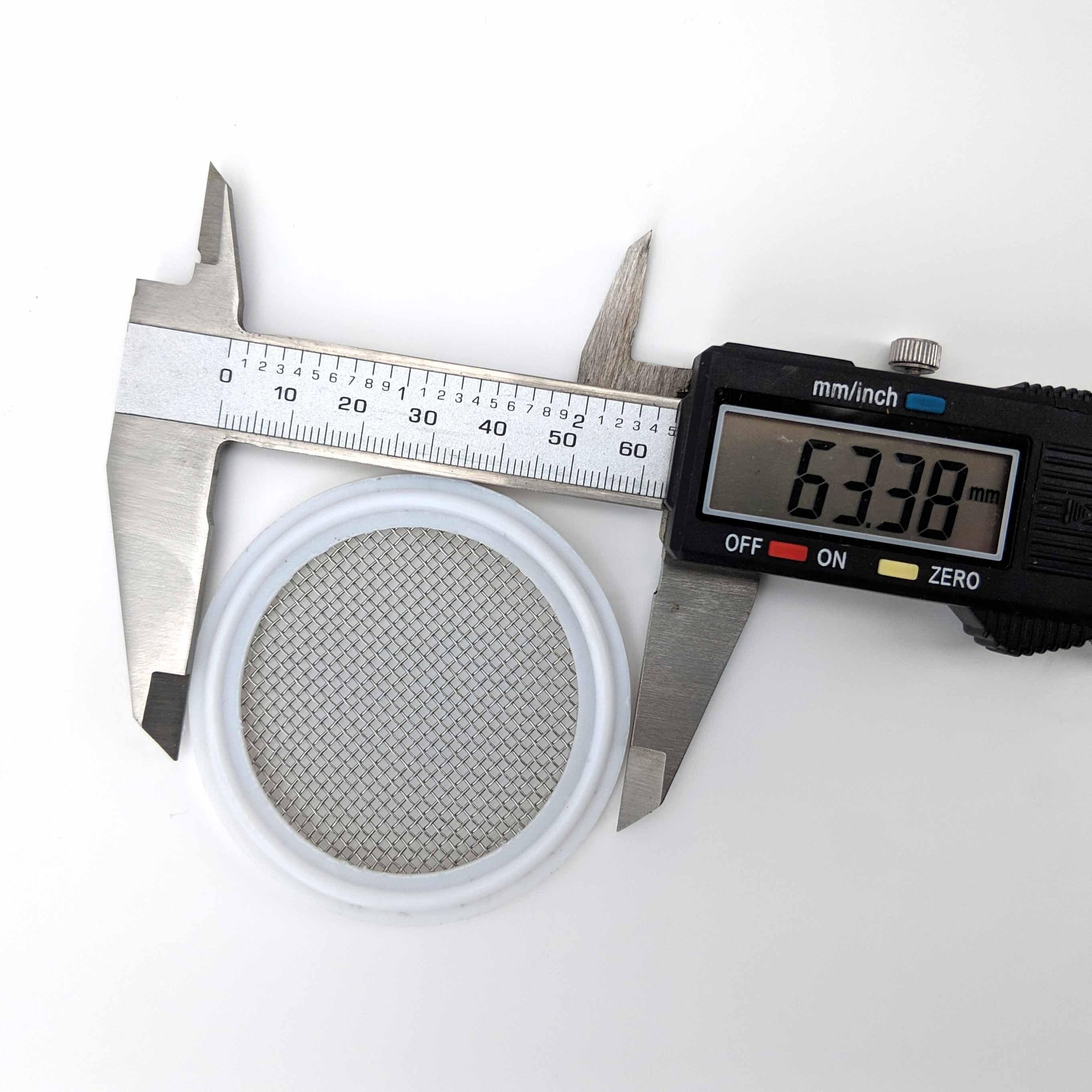 2 Inch Tri Clover Stainless Mesh Screen PTFE (Teflon & 7 mesh) - KegLand