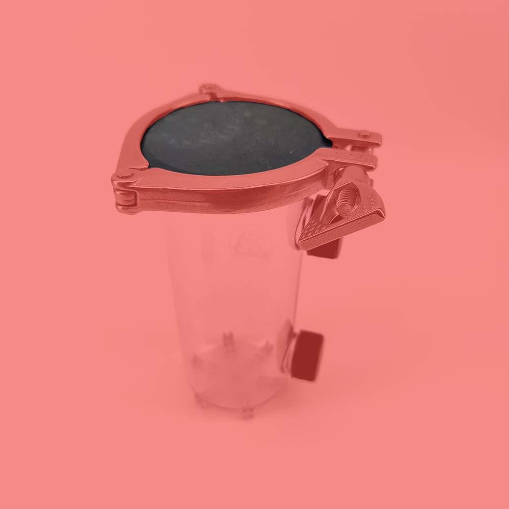 3 Inch Tri-Clover End Cap - Black POK - KegLand