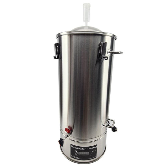 35L SS Bucket Buddy with Heating - Integrated 36 Watt Element 220-240V AC - KegLand