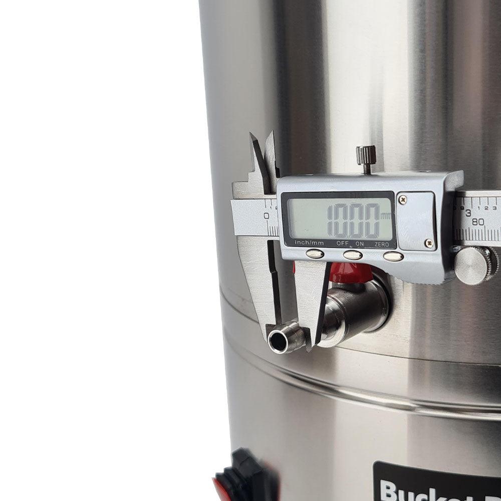 35L SS Bucket Buddy with Heating - Integrated 36 Watt Element 220-240V AC - KegLand
