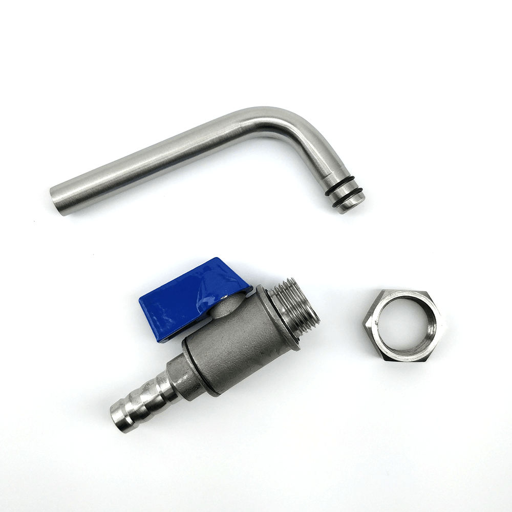 3/8 Mini Ball valve Assembly with Rotating Arm - KegLand