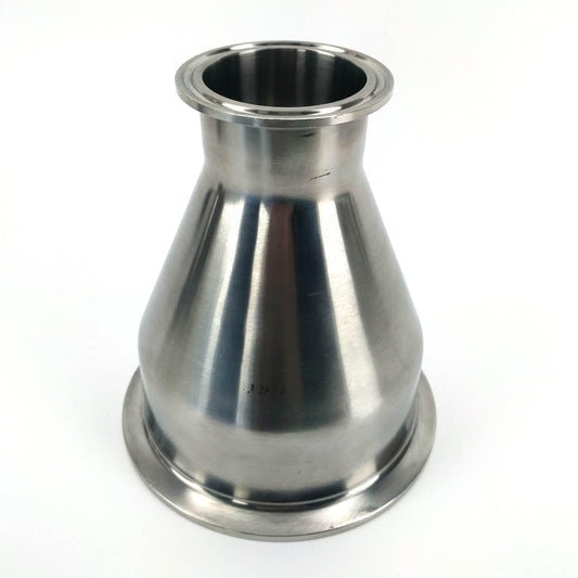 4 Inch to 2 Inch Tri Clover Concentric Reducer for Kegmenter - Still Attachment - KegLand