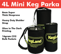 4L Glow in the Dark Mini Keg Neoprene Keg Parka / Jacket - KegLand