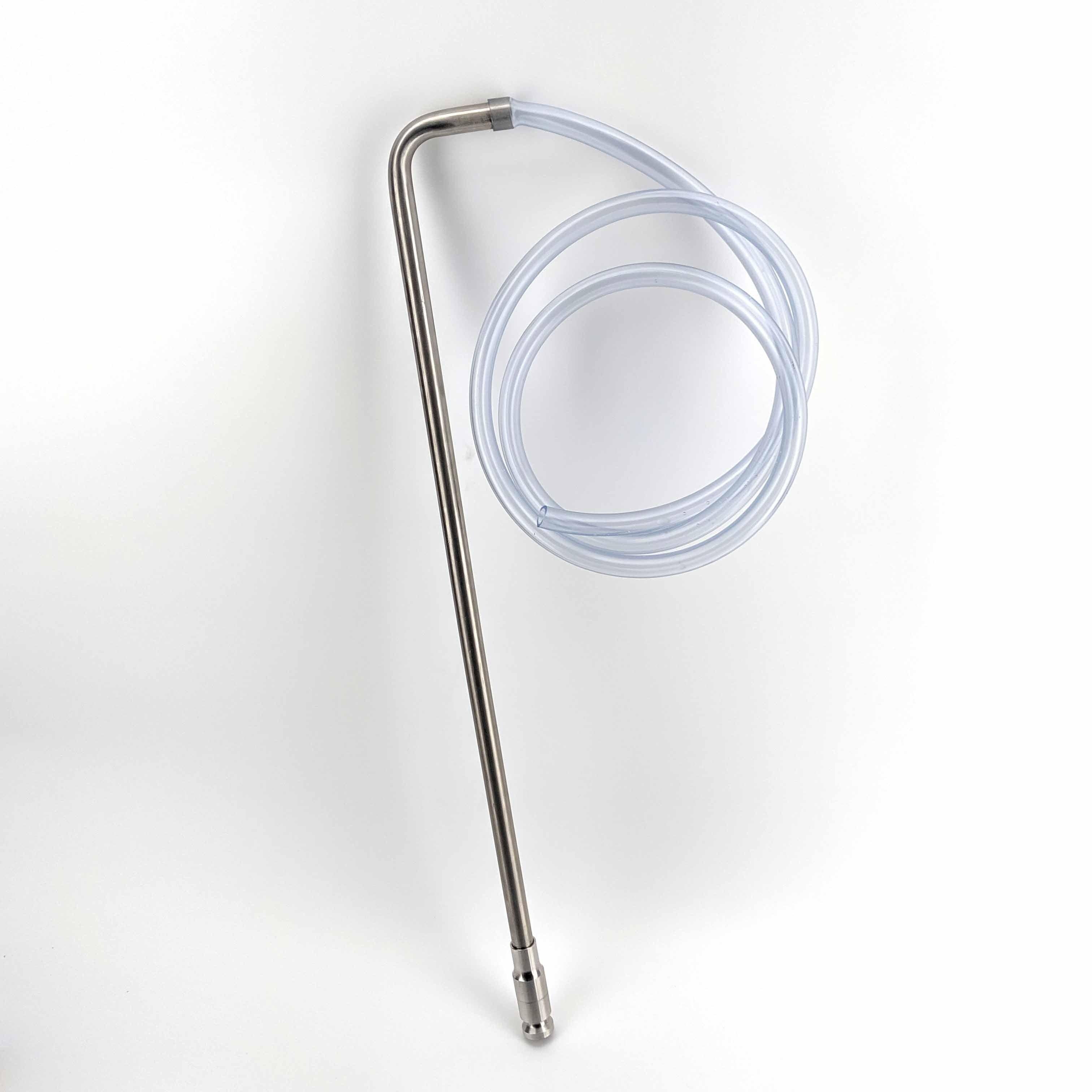 57cm Stainless Siphon with 1.5m Heavy Duty Silicone Tube (10mm ID) - KegLand