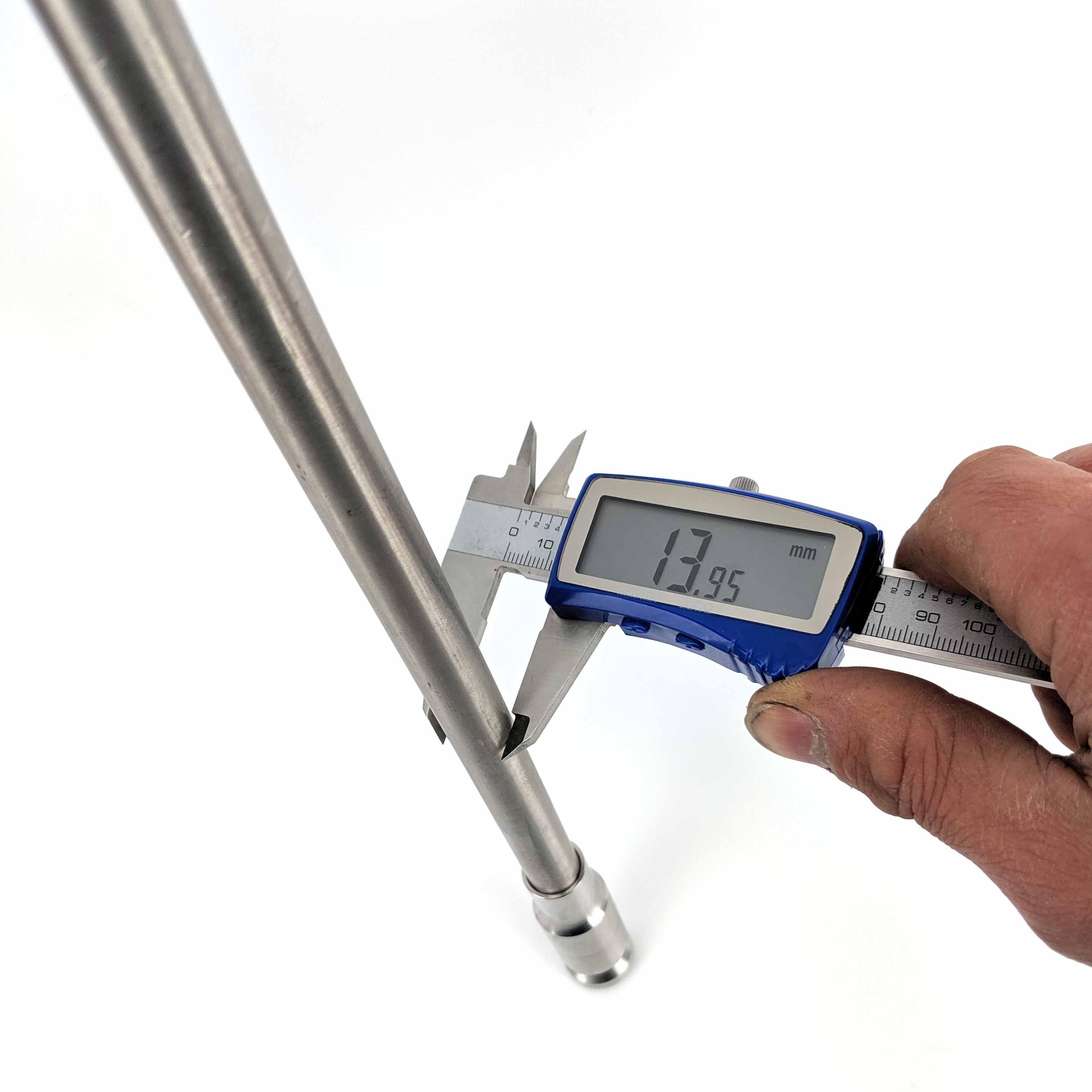 57cm Stainless Siphon with 1.5m Heavy Duty Silicone Tube (10mm ID) - KegLand