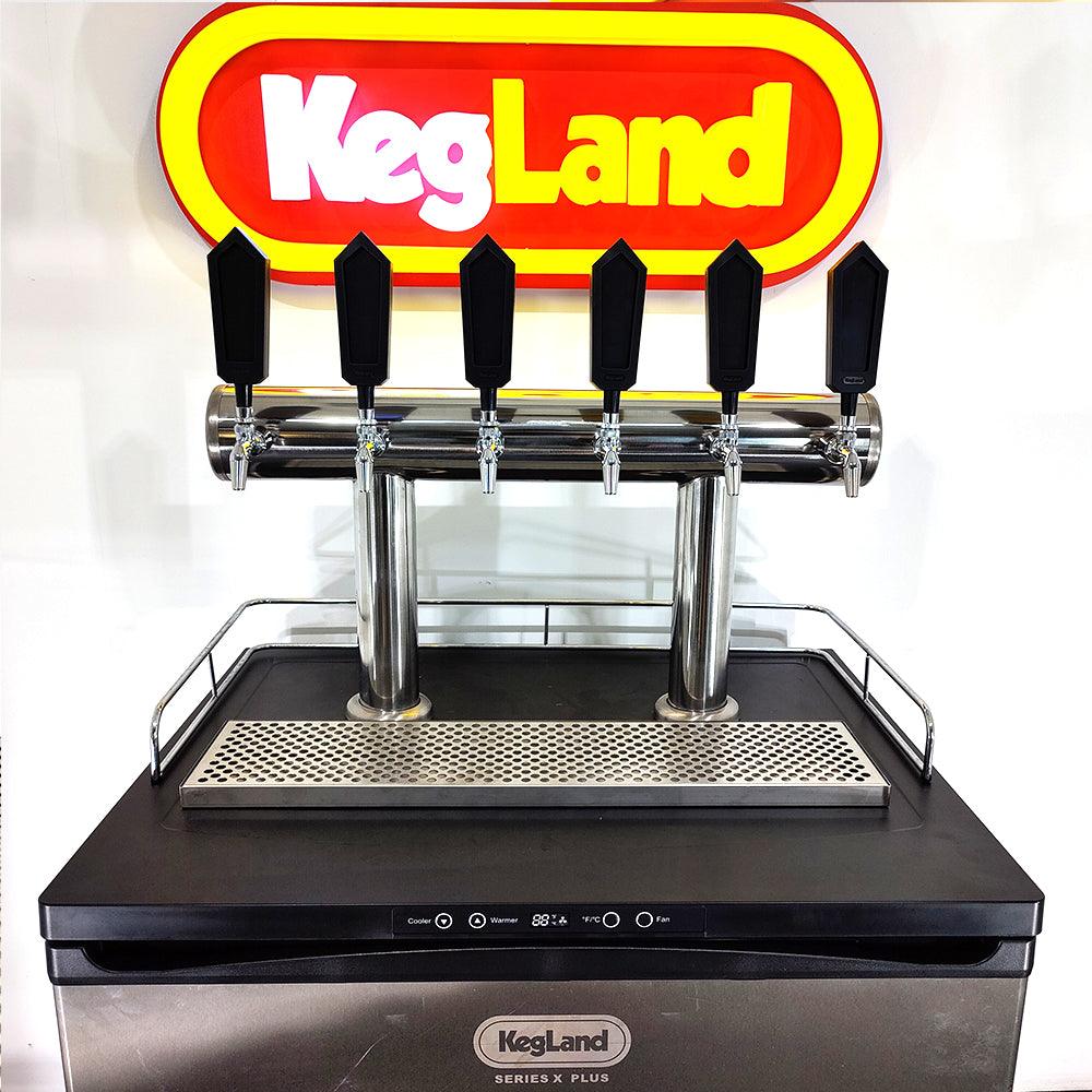 6 Tap TT Bar Brushed Stainless Font Only( Including Screws x 8; Dust Covers x 2; Font Seals x 2) - KegLand