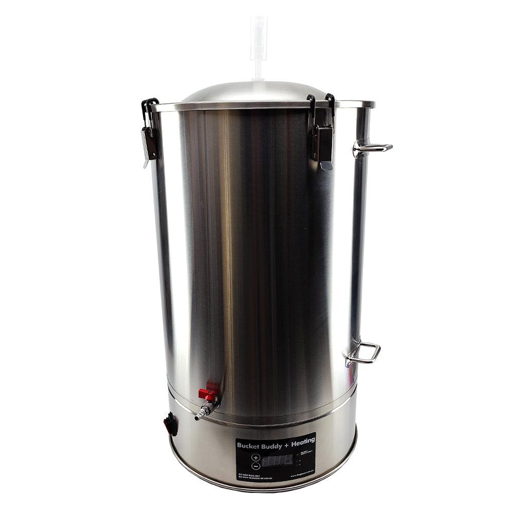 65L SS Bucket Buddy with Heating - Integrated 60watt Element 220-240V AC - KegLand