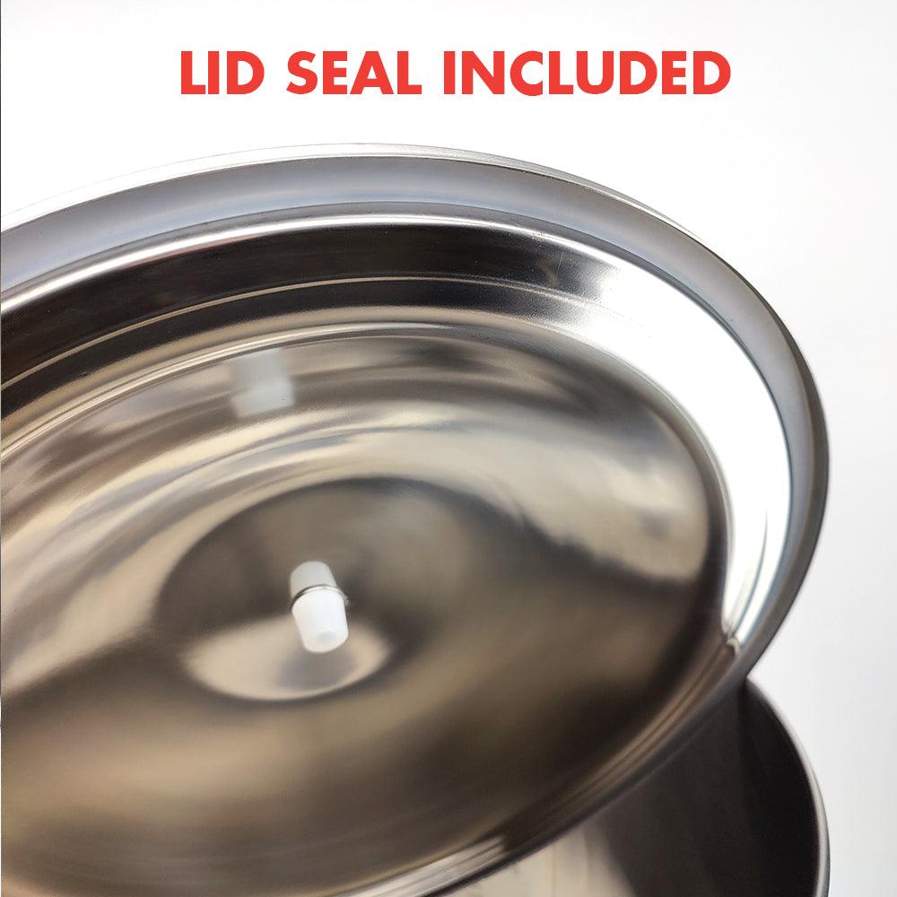 65L SS Bucket Buddy with Heating - Integrated 60watt Element 220-240V AC - KegLand