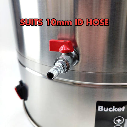 65L SS Bucket Buddy with Heating - Integrated 60watt Element 220-240V AC - KegLand