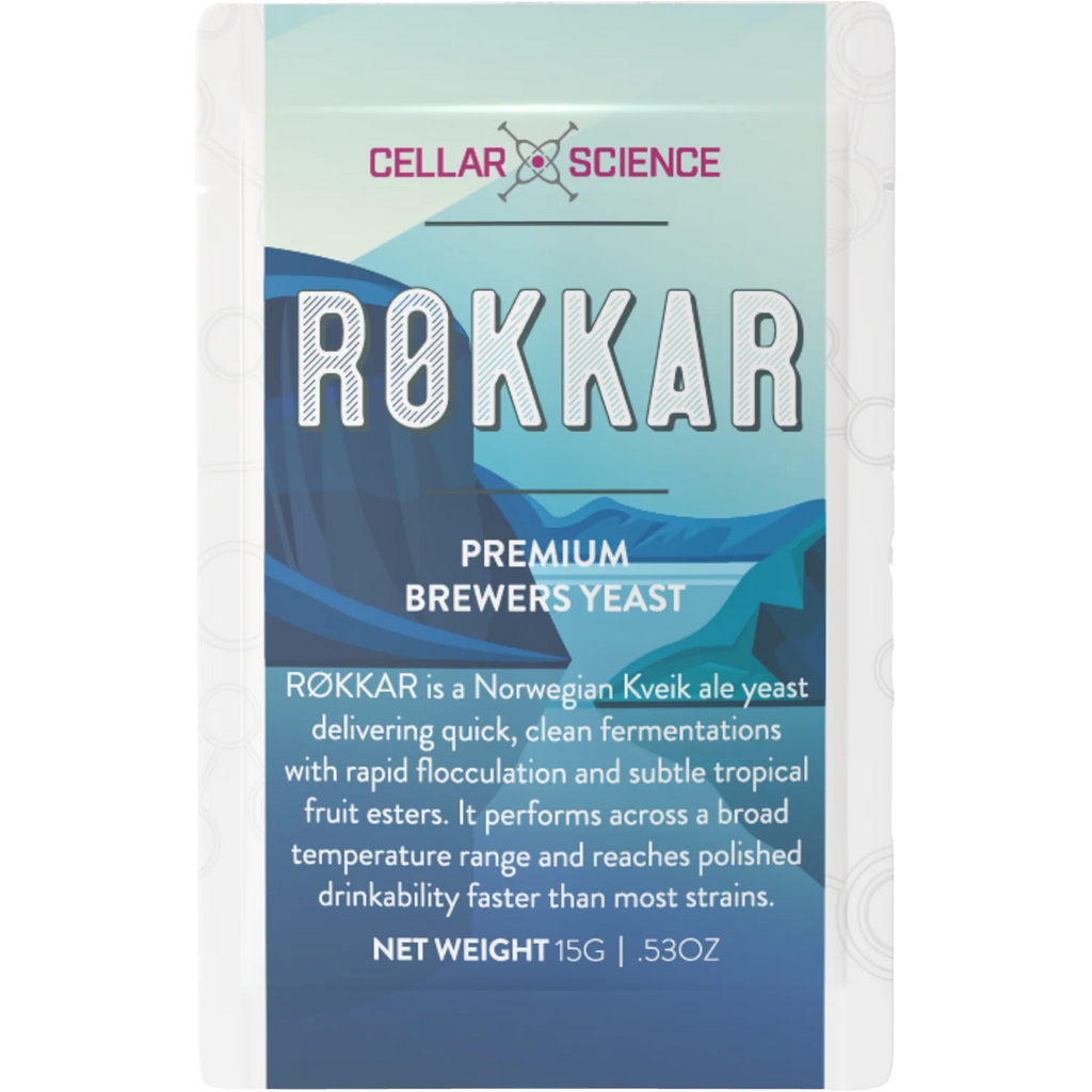 CellarScience® RØKKAR Dry Yeast 15g | Norwegian Ale | Premium Beer Yeast