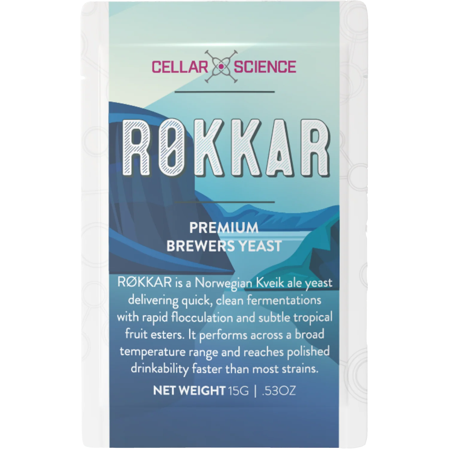 CellarScience® RØKKAR Dry Yeast 15g | Norwegian Ale | Premium Beer Yeast