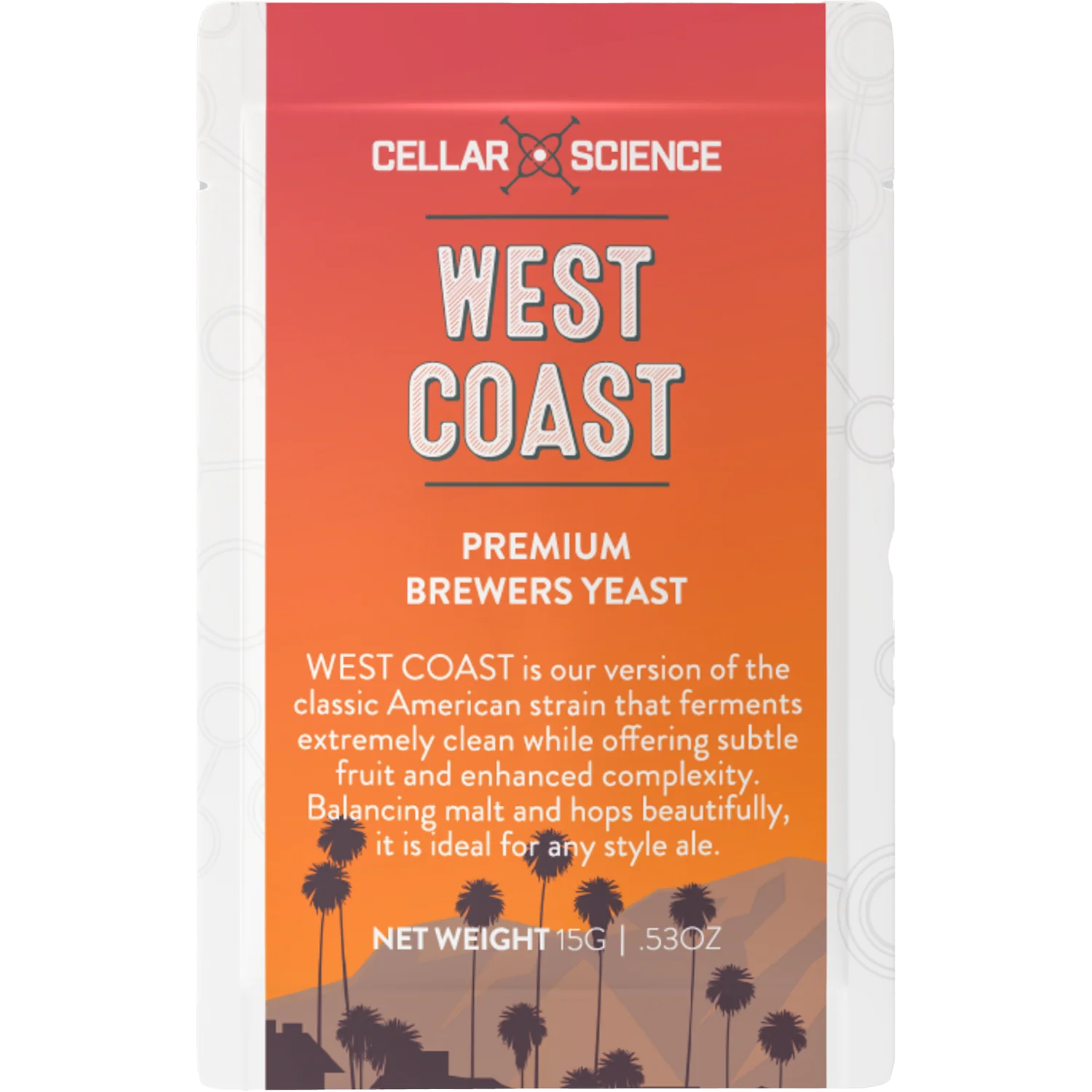 CellarScience® WEST COAST Dry Yeast 15g | American Ale | Premium Beer Yeast