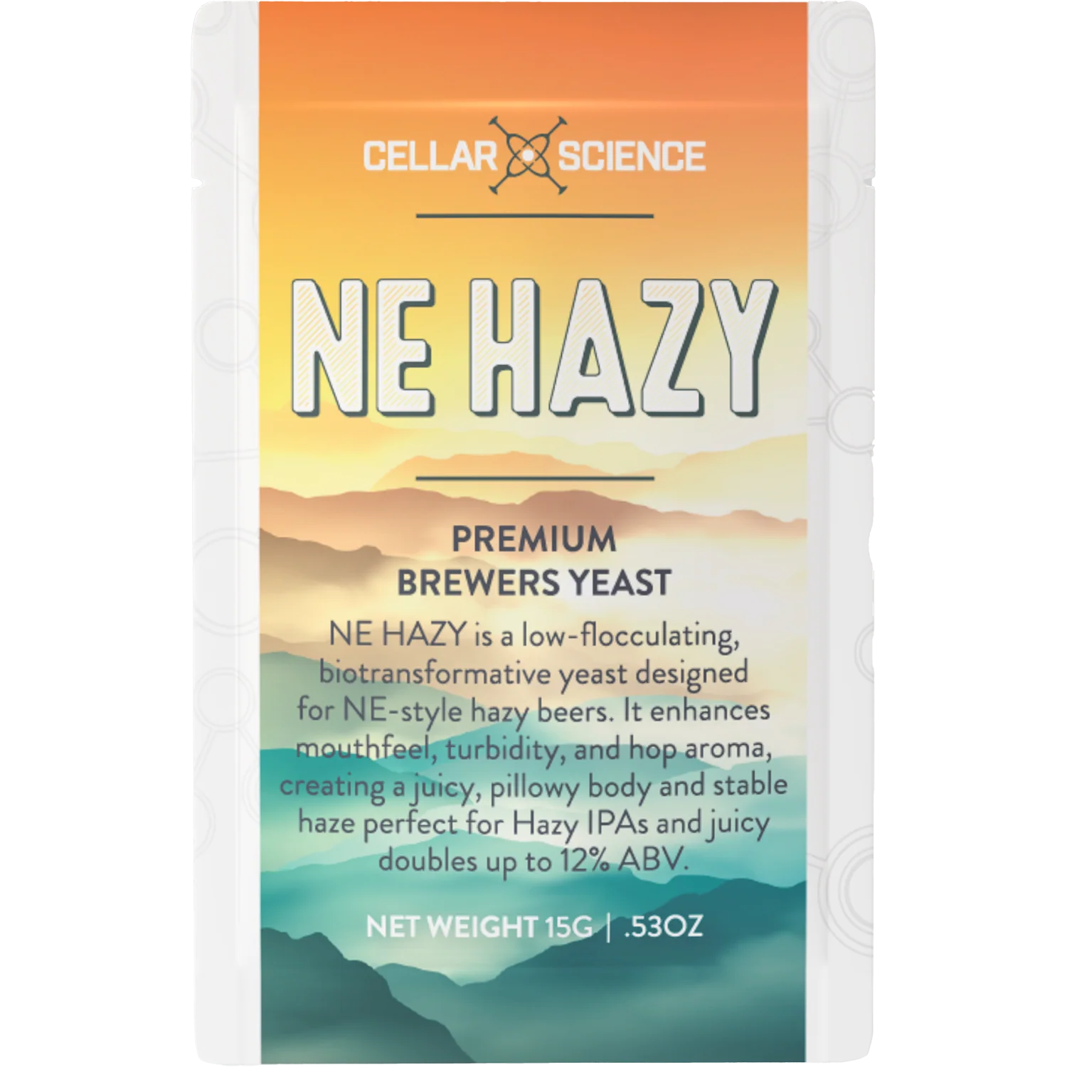 CellarScience® NE HAZY Dry Yeast 15g | New England Ale | Premium Beer Yeast