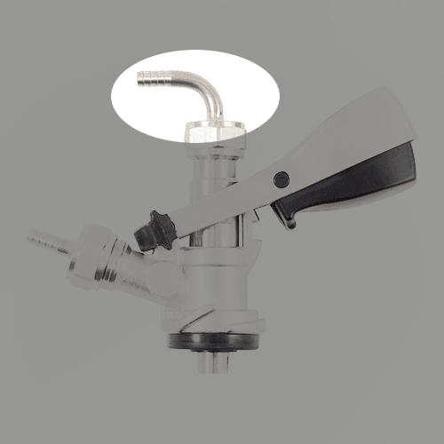 6mm Angle Barbtail (for 5/8 Hex Nut) - KegLand