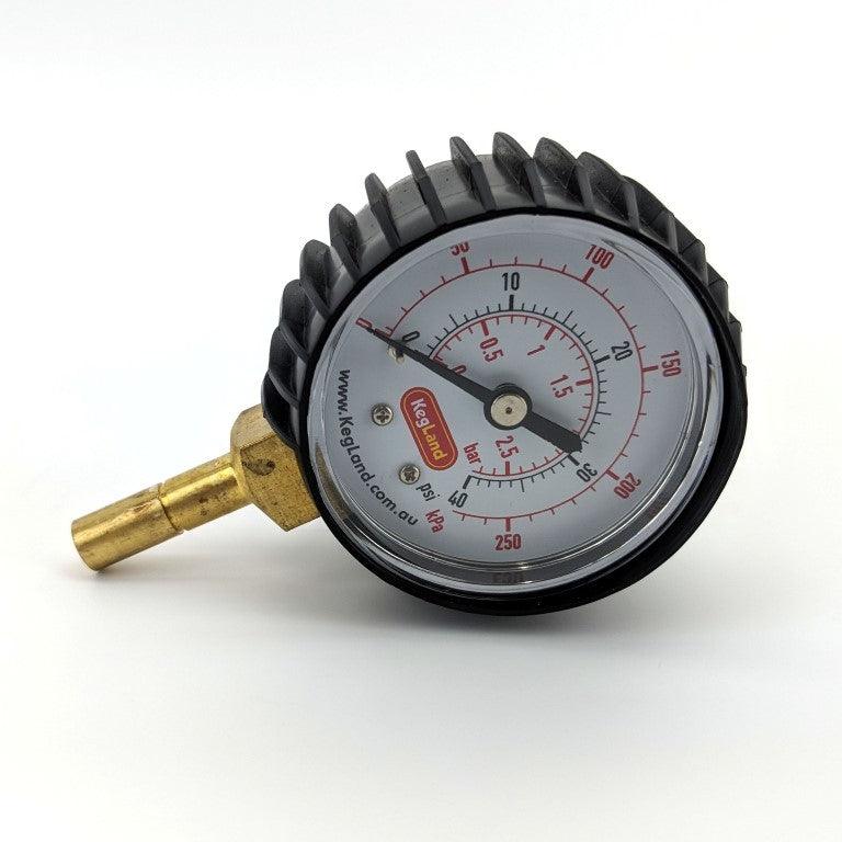 8mm (5/16”) Push in Pressure Gauge 0-40psi - duotight compatible - KegLand