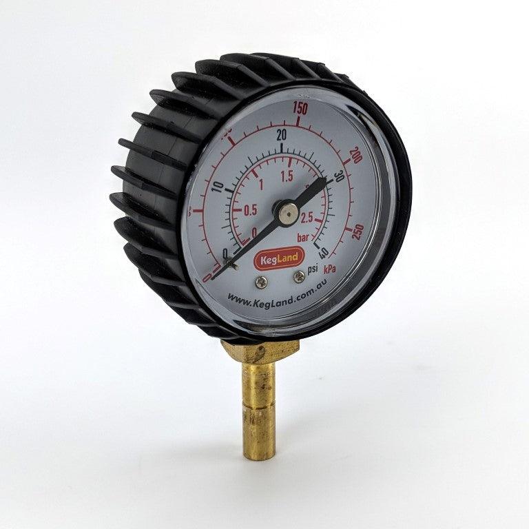 8mm (5/16”) Push in Pressure Gauge 0-40psi - duotight compatible - KegLand