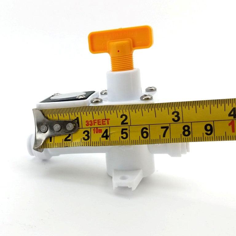 8mm duotight - Inline Regulator with integrated gauge (white) 0-60psi - KegLand