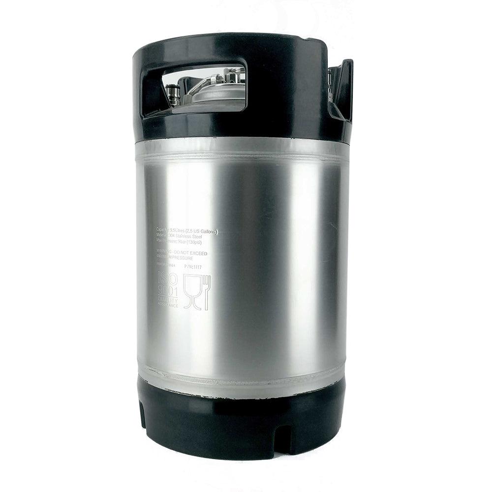 9.5L Ball Lock Keg with rubber base and handle - KegLand