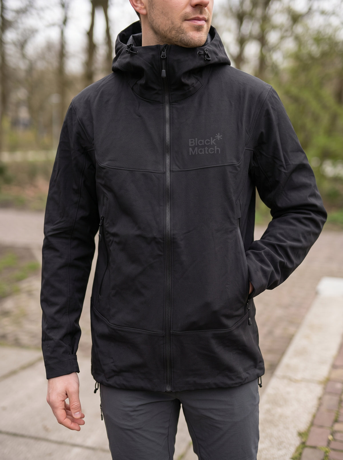 B-Match Soft Shell Jacket (black) - S