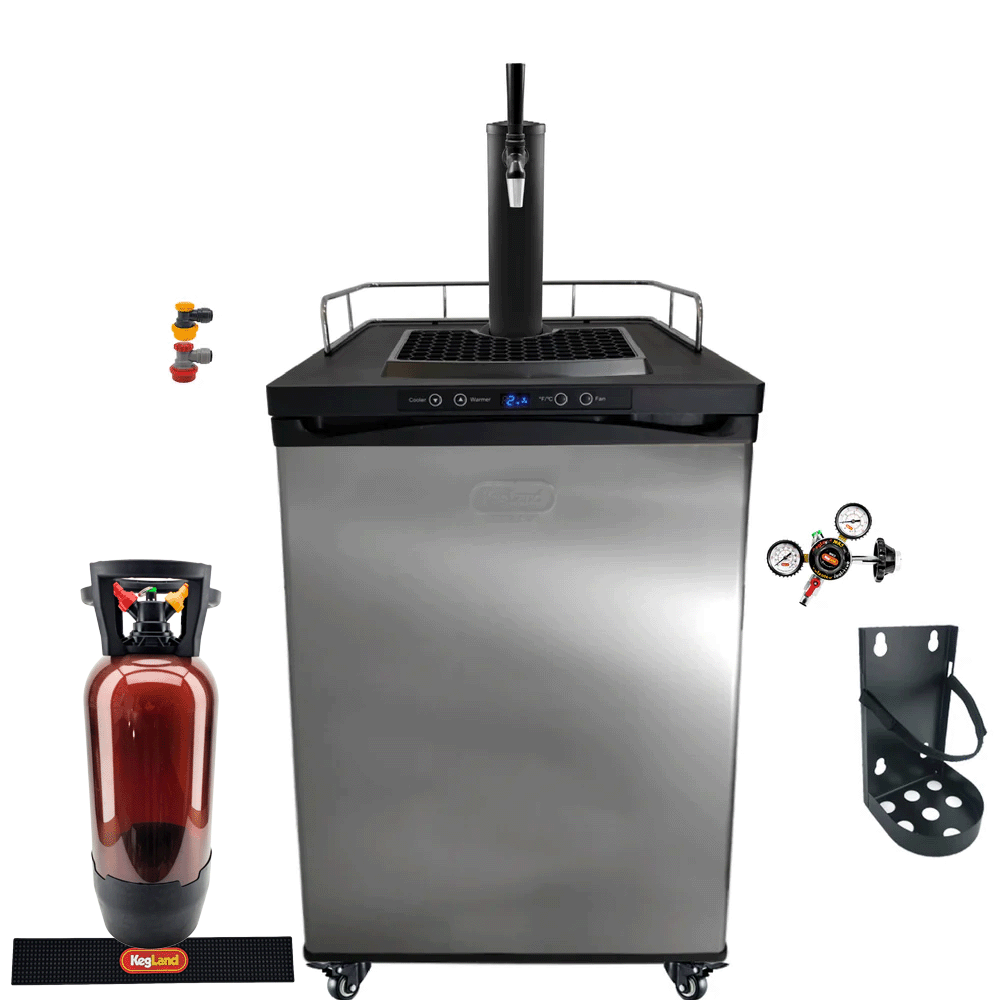 One Tap Series X.1 Kegerator Bundle (Black)