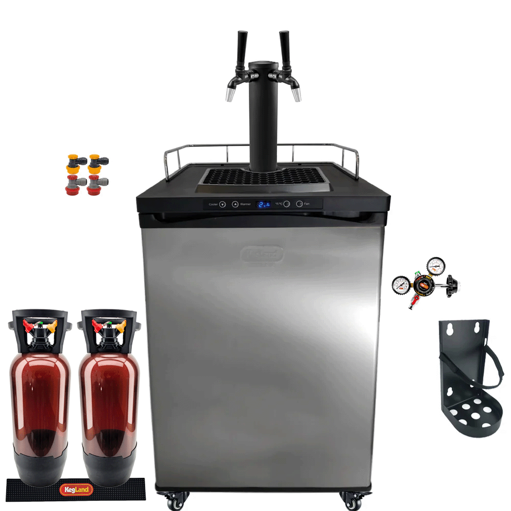 Double Tap Series X.1 Kegerator Bundle (Black)