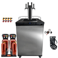 Quadruple Tap Series X.1 Kegerator Bundle (Black)
