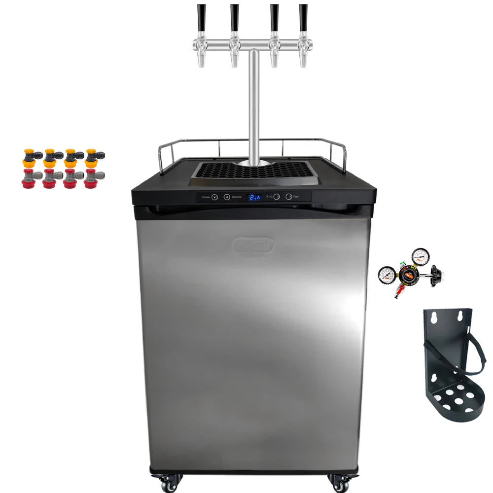 Quadruple Tap Super Slim T-Bar Kegerator