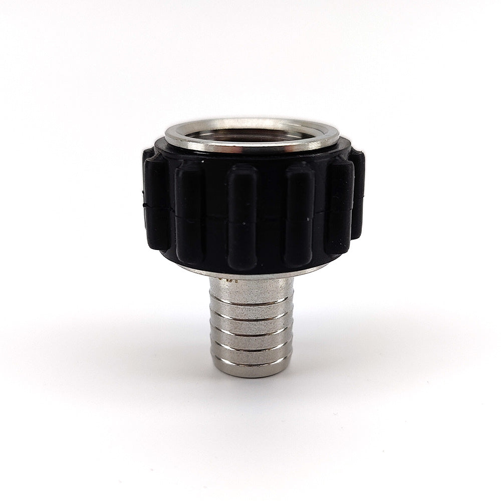 The KegLand Stainless Steel Quick Connectors in 1/2" Female NPT come with a heavy duty silicone grip guard allowing comfortable and quick tool-free operation.