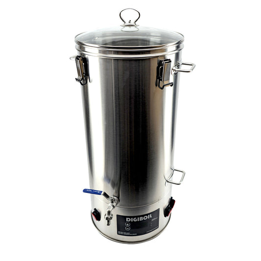 Digital temperature control for accurate mashing, sous vide or candle stick making. This unit can also be used as a boiler for the purpose of distillation.