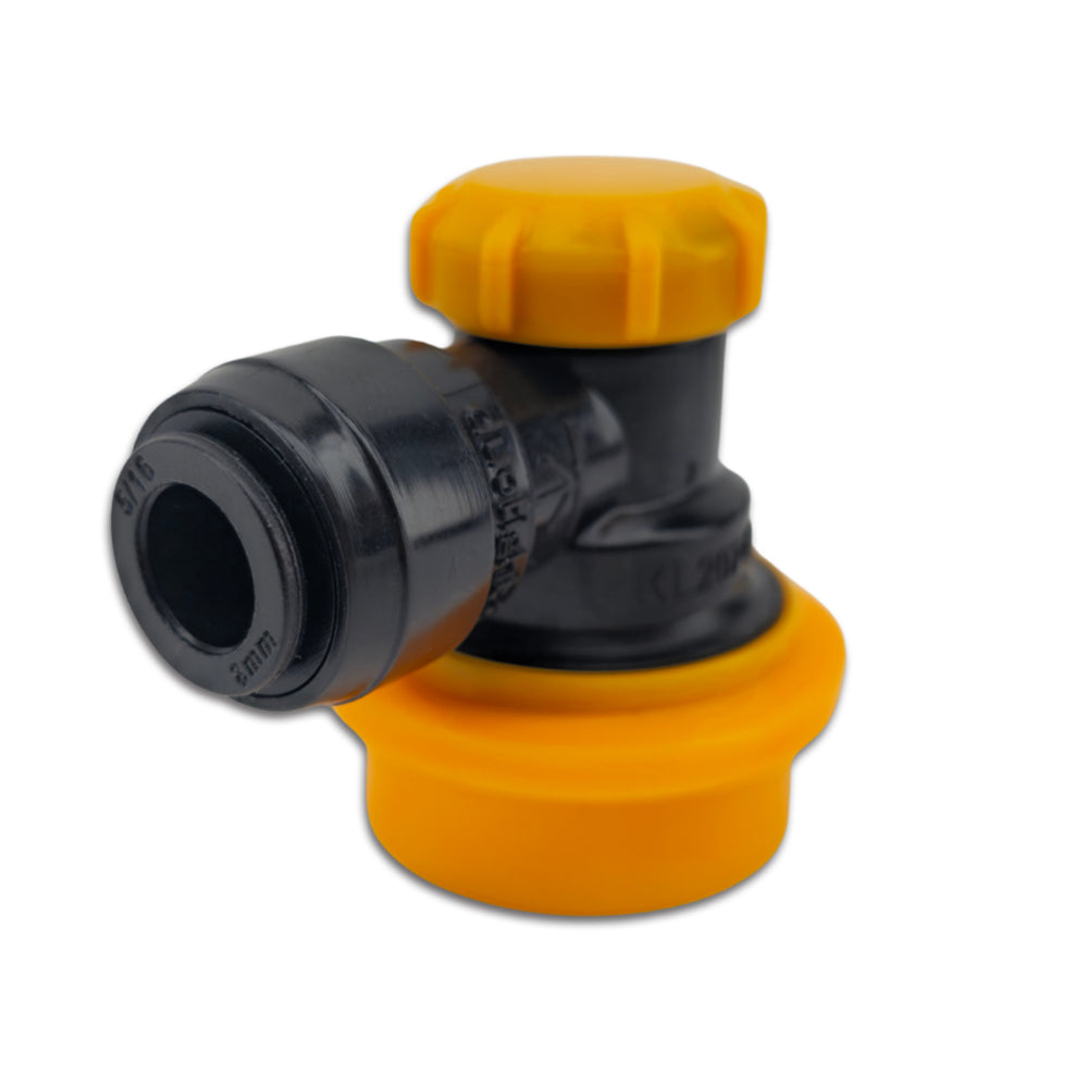 duotight 8mm (5/16) x Ball Lock Disconnect - (Black + Yellow Liquid)